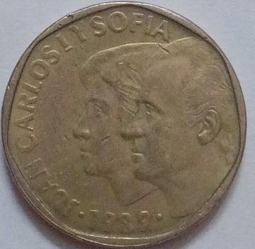 Spain 500 Pesetas Coin 1989(Used)
