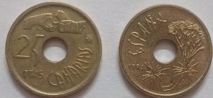 Spain 25 Pesetas Coin 1994(Used) | Indian Postage Stamps | Indian Coins | Old Indian Currency | Rare Indian Coins | Numismatic Collection India