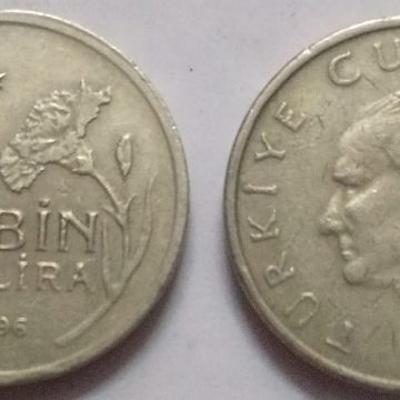 Turkey 10 lira1996 (used)
