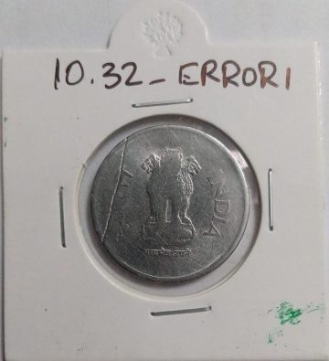 1 RUPEE 2003 BOMBAY MINT DIECRACK ERROR COIN USED