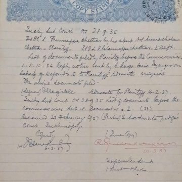 British India King George V 3 Annas Stamp Paper -Government of Madras