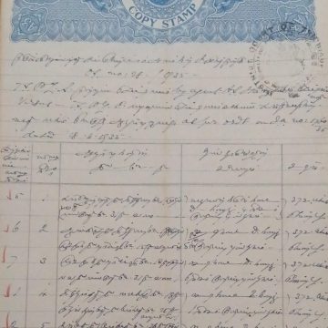 British India King George V 3 Annas Stamp Paper -Government of Madras