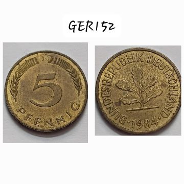 GERMANY 5  PFENNIG 1984(USED)
