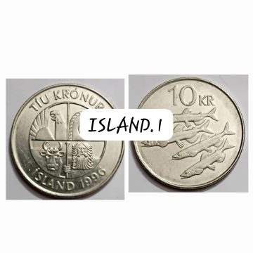 ISLAND 10 KRONUR 1996 (USED)