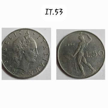 ITALY 50 LIRE 1962  (USED)