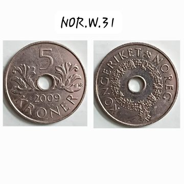 NORWAY 5 KRONER 2009 (used)