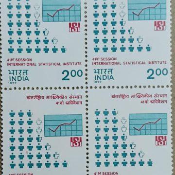 41st Session of International statistical Institute (Block of 4 stamp)