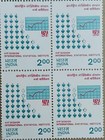 41st Session of International statistical Institute (Block of 4 stamp)