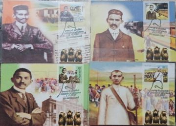 INDIA-2007 CENTENARY OF SALT SATYAGRAHA SET OF 4 CANCELLED MAXIM CARDS-1