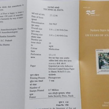 Sams Shopping Anaesthesia 150 Years 1846 to 1996  (BR)