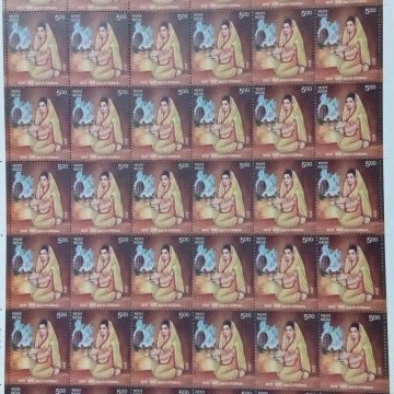 Mata Karma Rs.5 MNH (Stamp Fullsheets-42 stamps)
