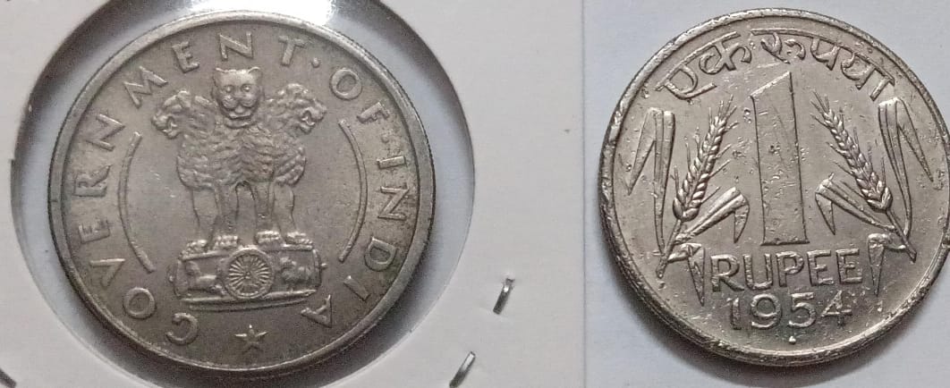 1 RUPEE-1954_Used