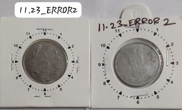 2 RUPEES 2011 HYDERABAD MINT 11 O'CLOCK ROTATION ERROR COIN USED