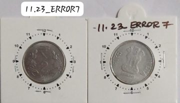 2 RUPEES 2011 HYDERABAD MINT 1 O'CLOCK ROTATION USED