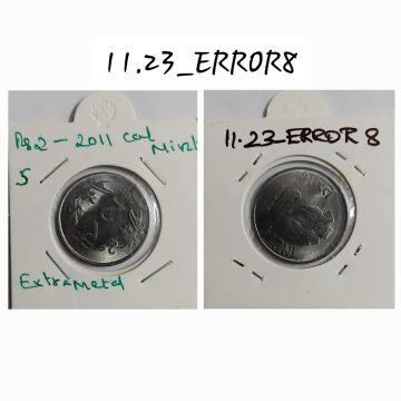 2 RUPEES 2011 KOLKATA MINT EXTRA METAL COIN UNC