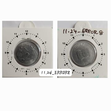 2 RUPEES 2012 KOLKATA MINT 2 O'CLOCK ROTATION ERROR COIN USED