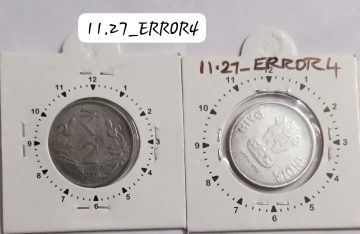 2 RUPEES 2015 HYDERABAD MINT 2 O'CLOCK ROTATION ERROR COIN USED