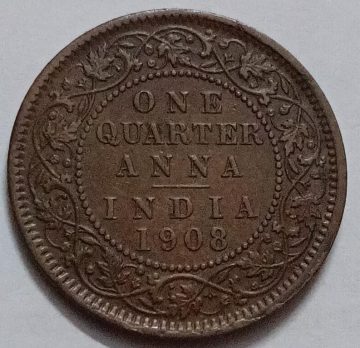 British India Coin KING EDWARD VII-1908