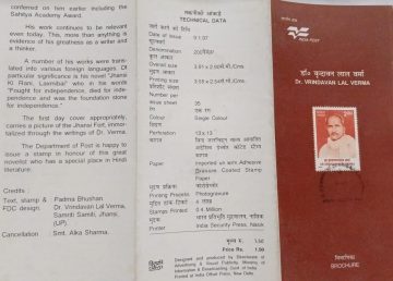 Sams Shopping Dr.Vrindavanlal Verma Personality , Play Writer  (SBR)