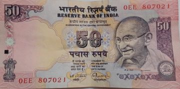 50 Rupees Governor Dr C.Rangarajan Plain Inset 1992-1997 UNC 807021