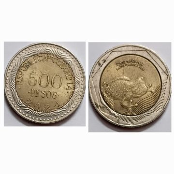 COLOMBIA 500 PESOS 2021 (USED)