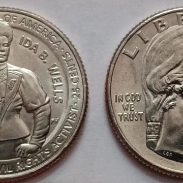 American Women Quarter $ Coin 25 CENTS -E PLURIBUS UNUM-IDA B.WELLS (Journalist,Suffragist,Civil Rights Activist)2025 'P' MINT UNC