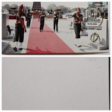 THE BOMBAY SAPPERS WAR MEMORIAL Rs.5 PICTURE POST CARD WITH STAMP & CANCELLATION