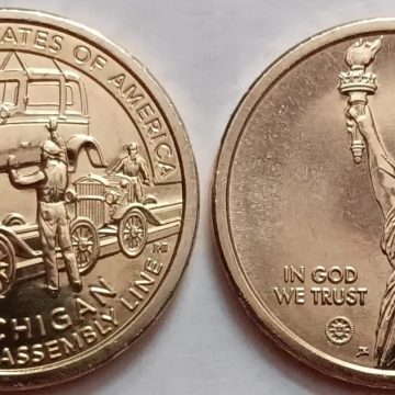 American Innovation 1 $ Coin -MICHIGAN -AUTO ASSEMBLY LINE 2025 'D' MINT UNC