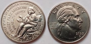 American Women Quarter Dollar Coin -E PLURIBUS UNUM-STACEY PARK MILBERN (DISABILITY JUSTICE) 2025 'D' MINT UNC