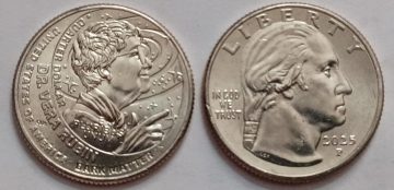 American Women Quarter Dollar Coin -E PLURIBUS UNUM-DR.VERA RUBIN (DARK MATTER)2025 'P' MINT UNC