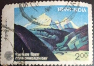 Commonwealth Day - Mahabalipuram. Commonwealth of Nations, Association, Peace, Gomukh of Gangotri Glacier Used Stamp