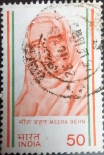 India's Struggle for Freedom: Madeleine Slade, Personality, Freedom Fighter, Gandhian 50P.Used stamp