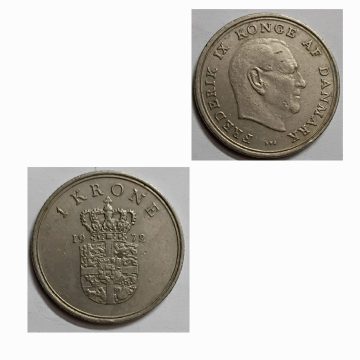 DENMARK 1 KRONE 1972 (USED)