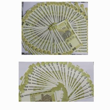 20 Rupees Governor Shakti Kanta Das Star Inset M 2022 UNC 786 SERIES (78 M 786601-78 M 786650)50 NOTES