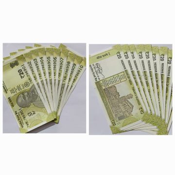 20 Rupees Governor Shakti Kanta Das Star Inset M 2022 UNC 786 SERIES (78 M 786901-78 M 786910) 10 NOTES