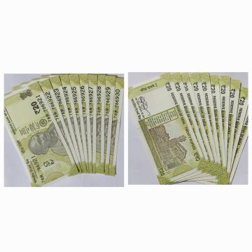 20 Rupees Governor Shakti Kanta Das Star Inset M 2022 UNC 786 SERIES (78 M 786921-78 M 786930) 10 NOTES