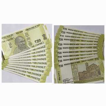 20 Rupees Governor Shakti Kanta Das Star Inset M 2022 UNC 786 SERIES (78 M 786961-78 M 786970) 10 NOTES