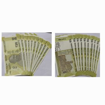 20 Rupees Governor Shakti Kanta Das Star Inset M 2022 UNC 786 SERIES (78 M 786971-78 M 786980) 10 NOTES