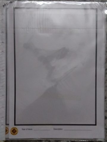 SET OF 5 WHITE REFILLS WITH SHEET PROTECTORS FOR M.S BIG SIZE