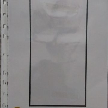 SET OF 5 WHITE REFILLS WITH SHEET PROTECTORS FOR SINGLE FDC