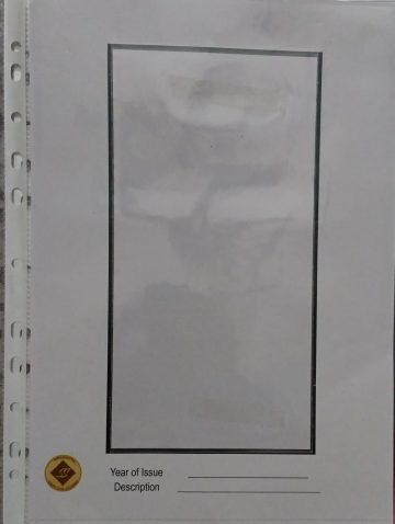 SET OF 5 WHITE REFILLS WITH SHEET PROTECTORS FOR SINGLE FDC