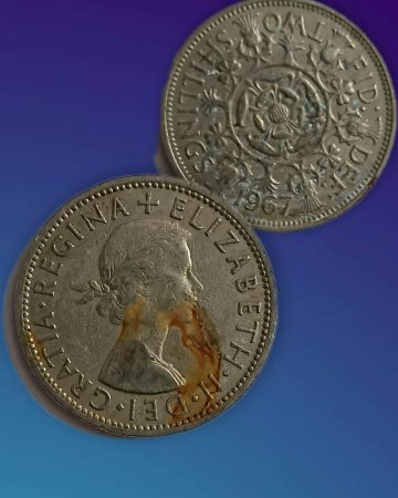 2 Shillings Florin Elizabeth II 1967 (used)