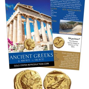 The Ancient Greeks-Gold Stated Dynasty Gold -Plated Reproduction ATM card Type/Limited Edition