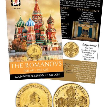 The Romanovs (Russia) Gold Imperial Gold -Plated Reproduction ATM card Type/Limited Edition