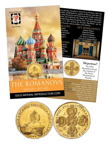 The Romanovs (Russia) Gold Imperial Gold -Plated Reproduction ATM card Type/Limited Edition