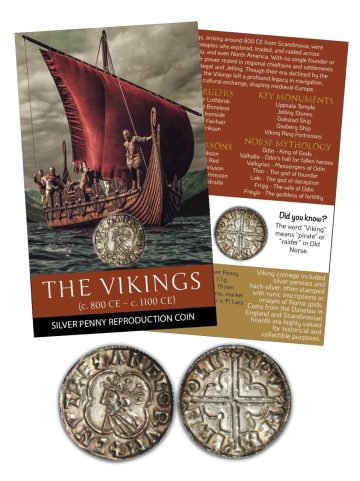 The Vikings-Silver Penny (Silver plated) Reproduction ATM card Type/Limited Edition