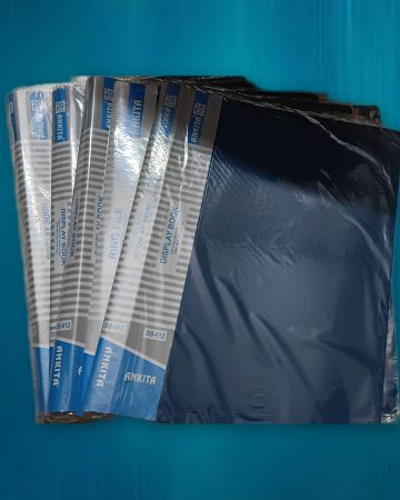 DISPLAY FILE WITH CLEAR TRANSLUCENT PLASTIC-20 POCKETS