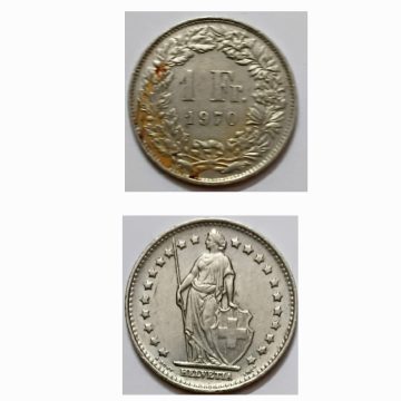 Switzerland– 1 Franc – 1970 – Helvetica