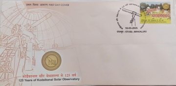First Day Cover 16 May2025 125 Years Of Kodaikanal Solar Observatory (Fdc-2025)