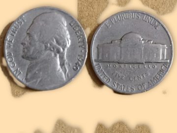 U.S.A. 5- CENT 1940(used)